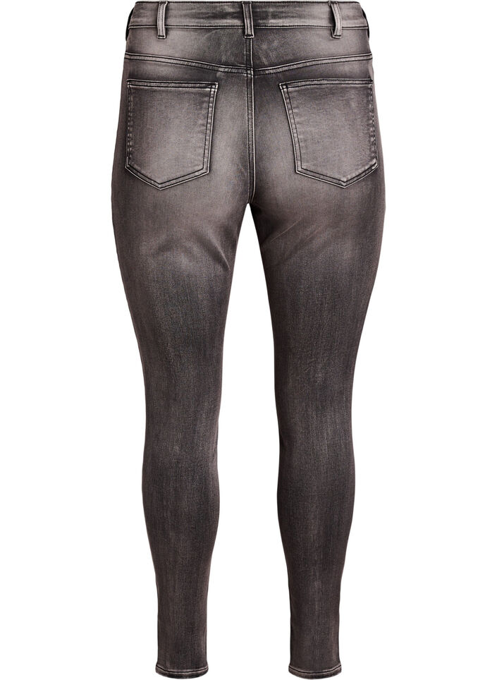 Super slim Amy jeans med h&oslash;j talje, Gr&aring;, Packshot image number 1