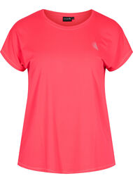 Ensfarvet trænings t-shirt, Diva Pink