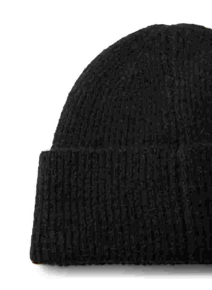 Strikhue med uld, Black, Packshot image number 2