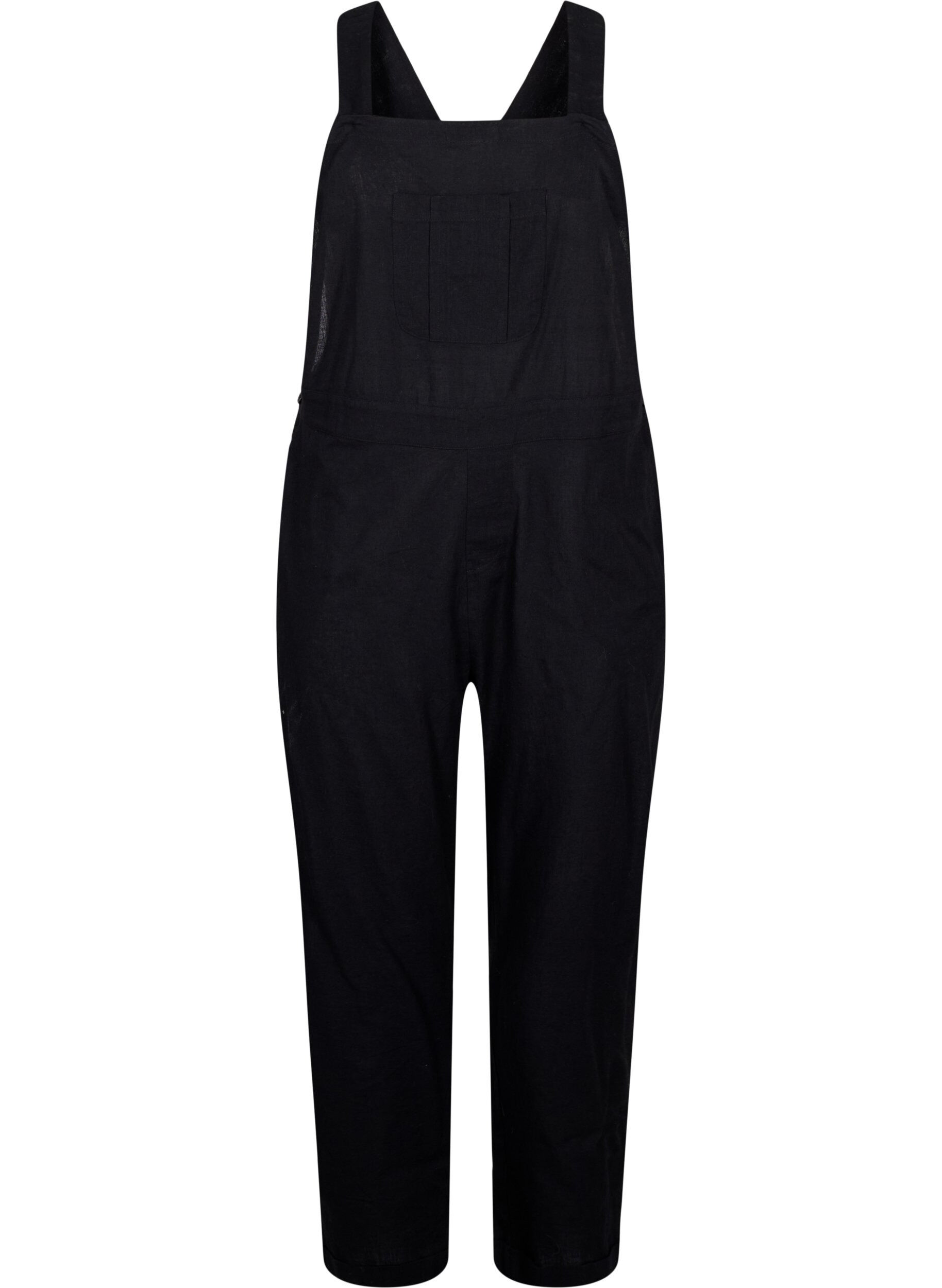 Zizzi Overalls i h&oslash;rmix, Black, Packshot image number 0