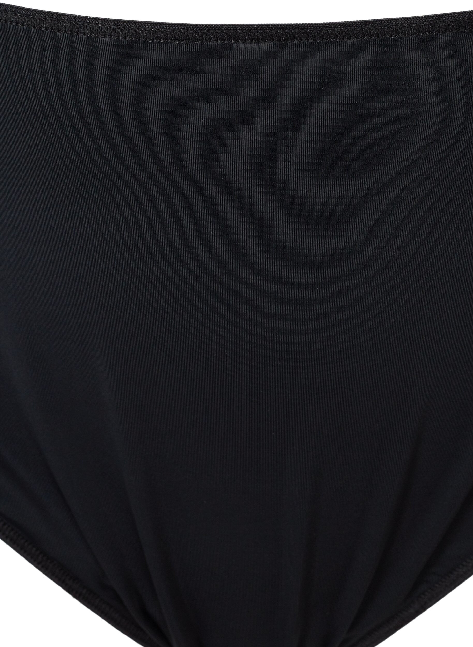 Zizzi 3-pak g-streng med blondekant, Sort, Packshot image number 2