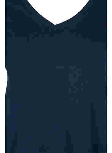 2-pak basis t-shirt i bomuld, Navy B/B White, Packshot image number 2