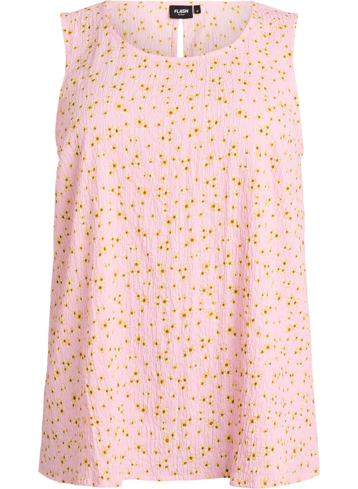 &AElig;rmel&oslash;s top med tekstur, Lyser&oslash;d, Packshot image number 0