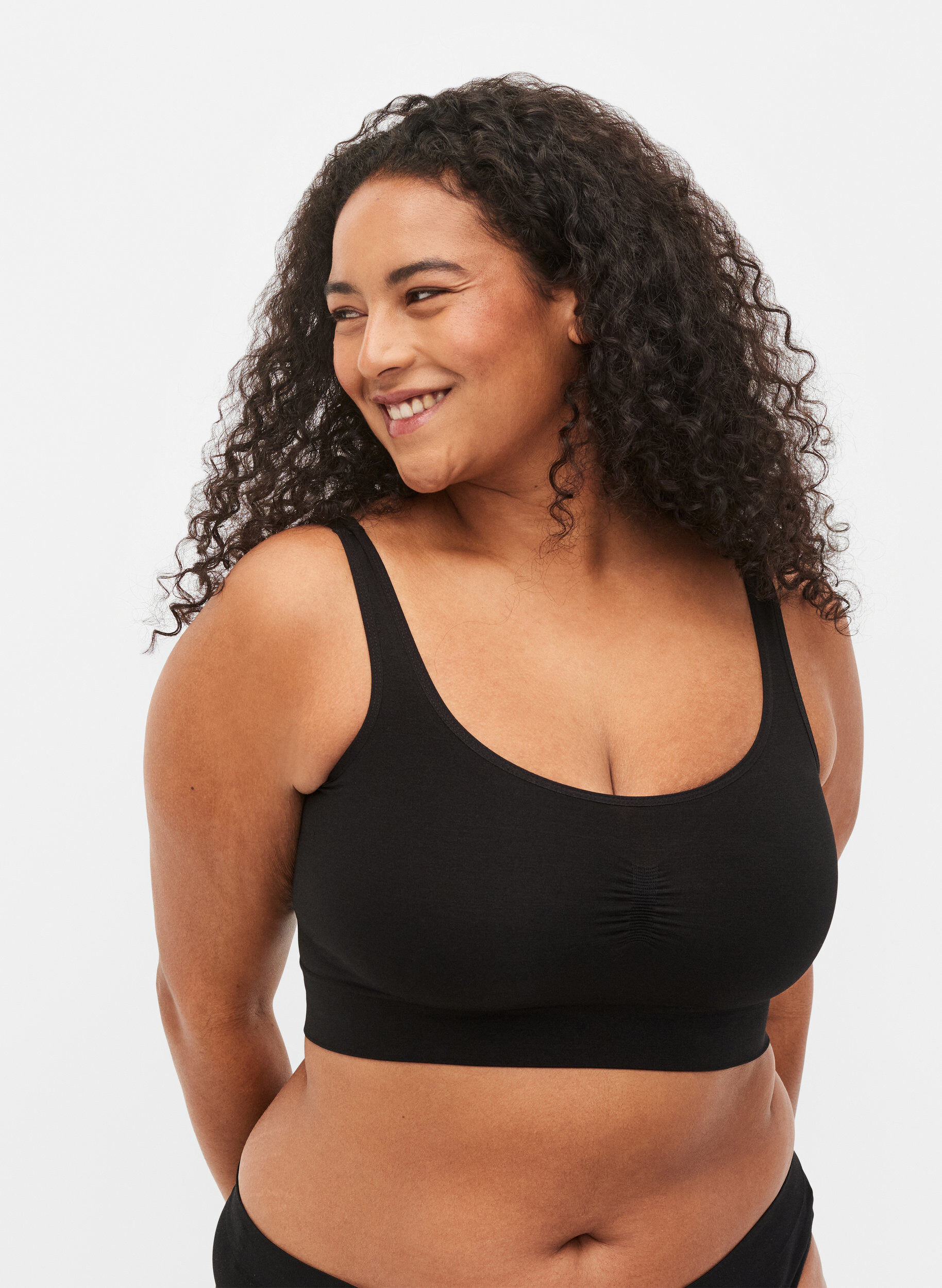 Seamless bh top, Sort, Model