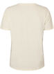 T-shirt i bomuld med printmotiv, Vanilla, Packshot image number 1