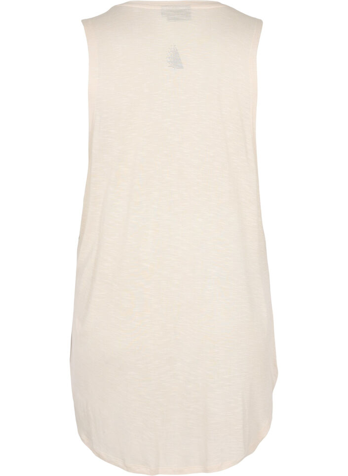 Ærmeløs træningstop i viskose, Lilac Ash w. BlackP., Packshot image number 1