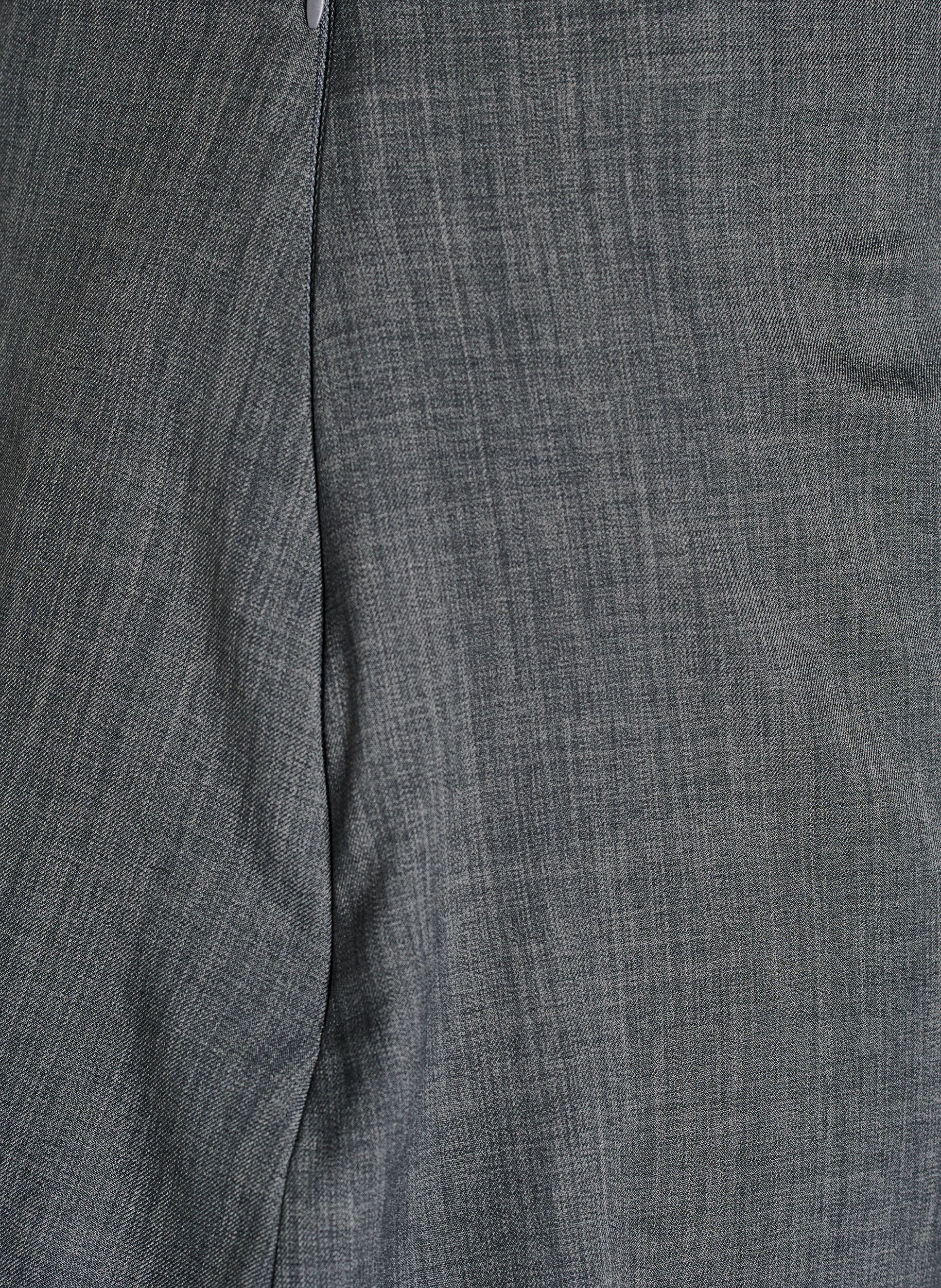 Zizzi Straight fit bukser med nederdel, Gr&aring;, Packshot image number 3