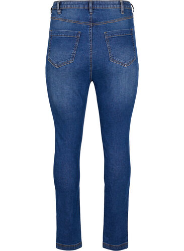 Ekstra højtaljede Bea jeans med super slim fit, Blue denim, Packshot image number 1
