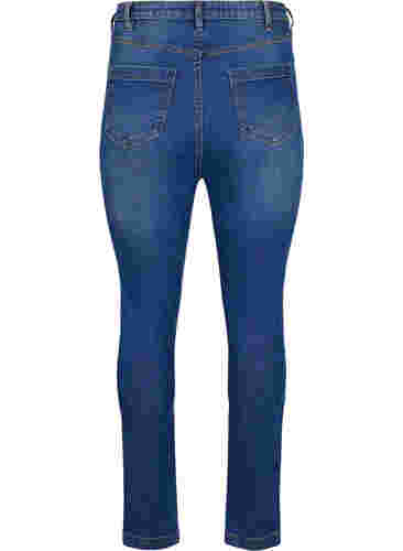 Ekstra højtaljede Bea jeans med super slim fit, Blue denim, Packshot image number 1