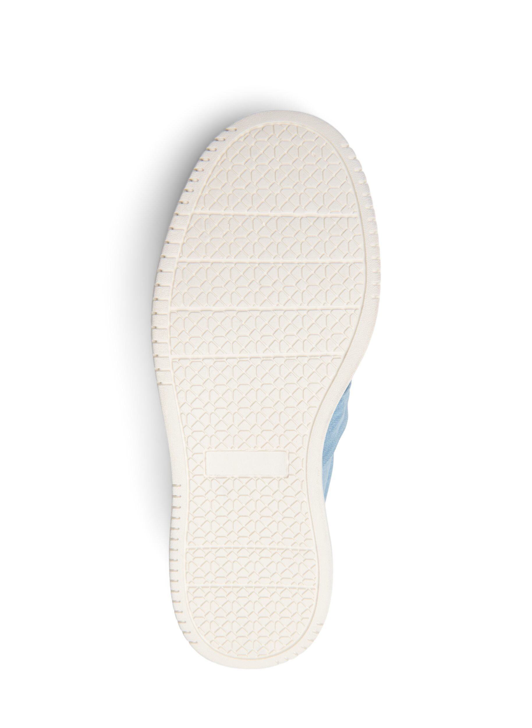 Zizzi Wide fit - Slip on sko med knudedetalje, Bl&aring;, Packshot image number 4