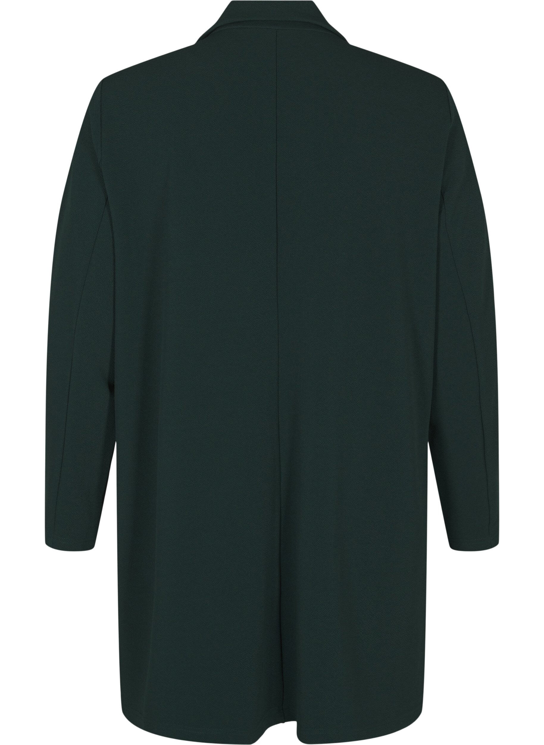 ZizziLang blazer med lommer, Gr&oslash;n, Packshot image number 1