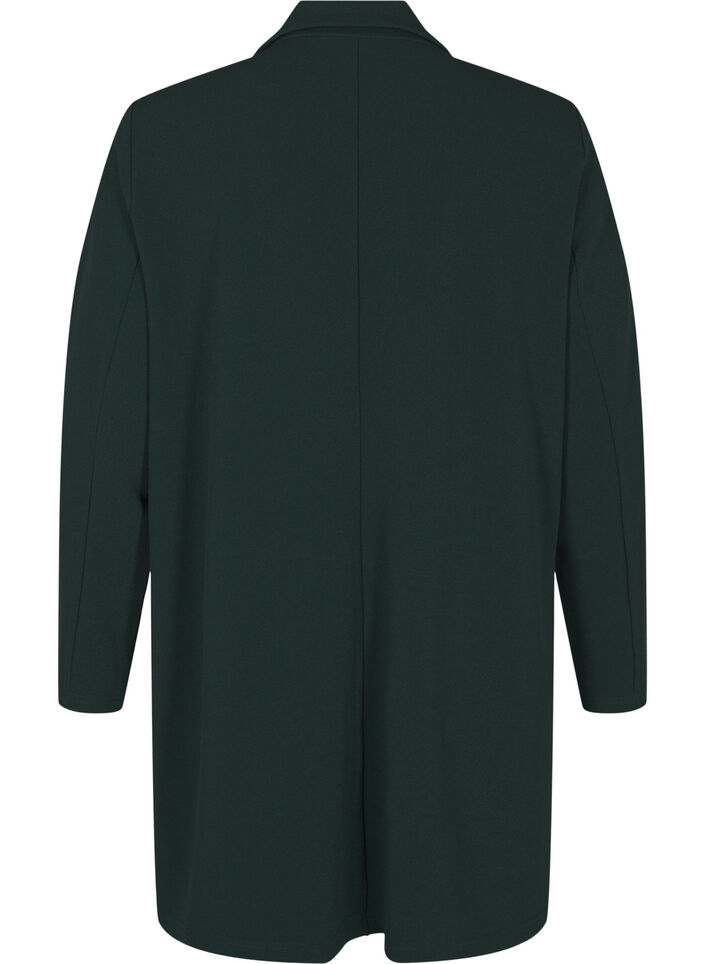 Lang blazer med lommer, Gr&oslash;n, Packshot image number 1