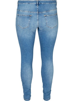 Ekstra slim Nille jeans med høj talje, Light blue denim, Packshot image number 1