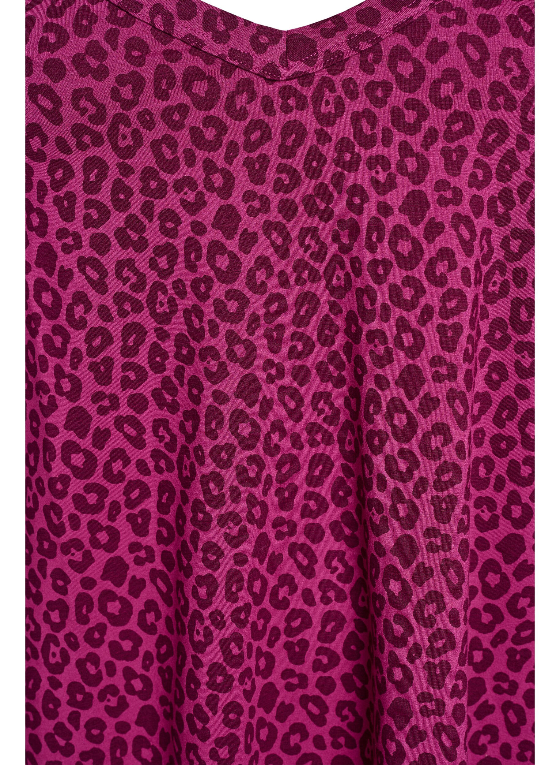 Zizzi Nattop med stropper og V-udsk&aelig;ring, Lyser&oslash;d, Packshot image number 2