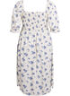 Blomstret sommerkjole i viskose, Hvid, Packshot image number 1