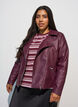 Bikerjakke i imiteret l&aelig;der , R&oslash;d, Model image number 0