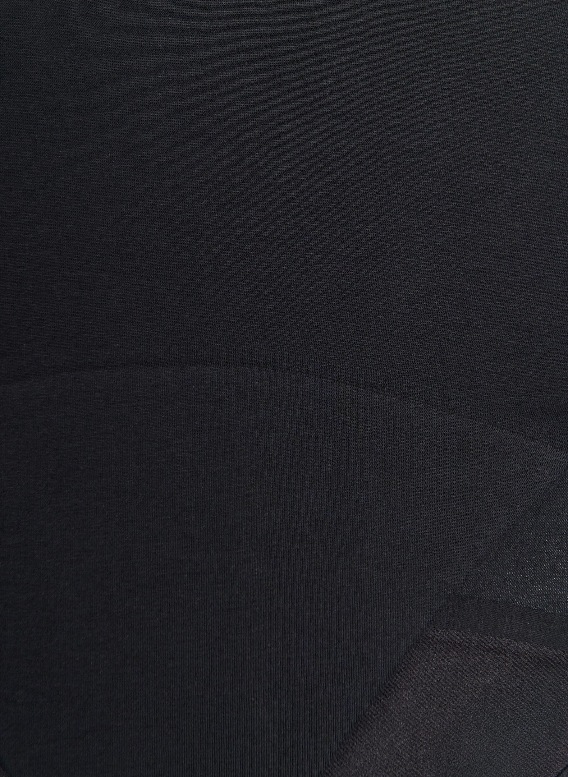 Zizzi H&oslash;jtaljede menstruationstrusser i bomuld til daglig brug, Sort, Packshot image number 2