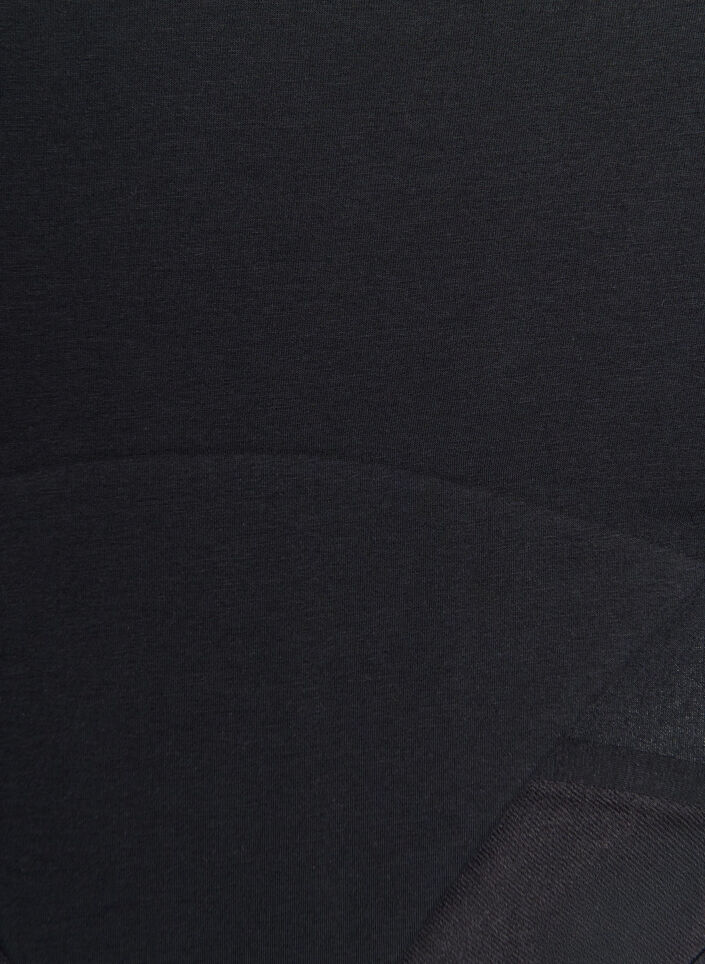 H&oslash;jtaljede menstruationstrusser i bomuld til daglig brug, Sort, Packshot image number 2