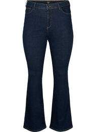 Ellen bootcut jeans med høj talje, Raw Unwash