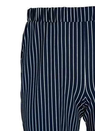 Løse bukser med 7/8 længde, Navy Blazer Stripe, Packshot image number 2