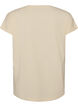 T-shirt med dekorativt frontprint, Vanilla, Packshot image number 1