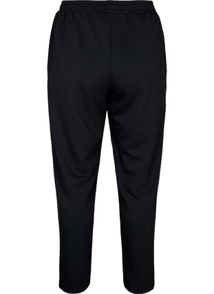 Bukser i modalmix med slids, Black, Packshot image number 1