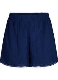 Shorts med strukturmønster, Medieval Blue