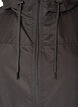 Parka i let materiale med h&aelig;tte, Sort, Packshot image number 2