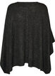 Strikket poncho med rund hals, Gr&aring;, Packshot image number 1