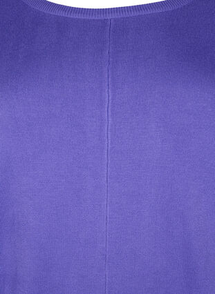Strikket tunika i viskoseblanding, Purple Opulence, Packshot image number 2