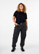 Basis t-shirt i bomuld med rund hals , Sort, Model image number 1