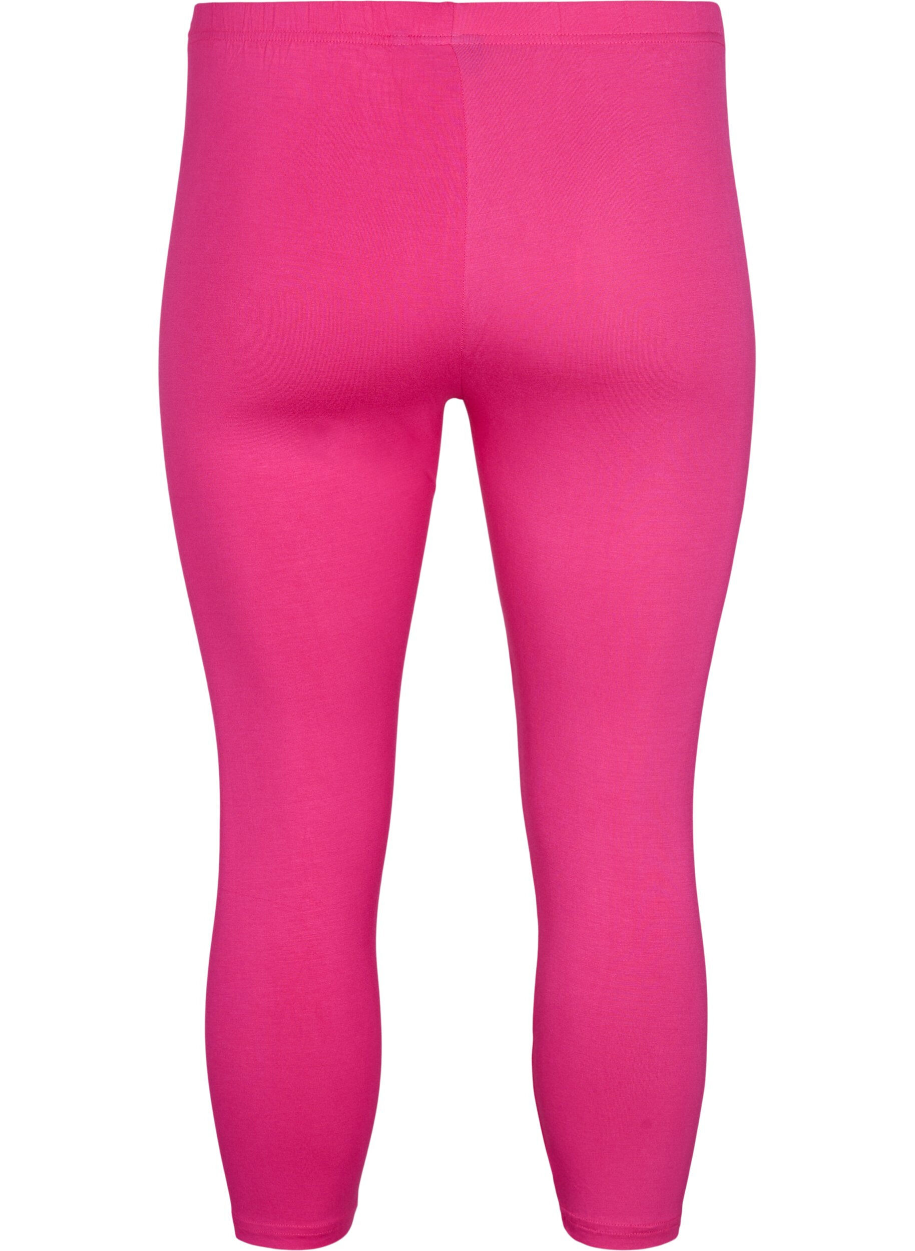 Zizzi Basis 3/4 leggings i viskose, Lyser&oslash;d, Packshot image number 1
