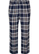 Pyjamasbukser i bomuld med tern, Bl&aring;, Packshot image number 0