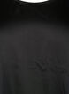 Satinbluse med halvlange ærmer, Black, Packshot image number 2