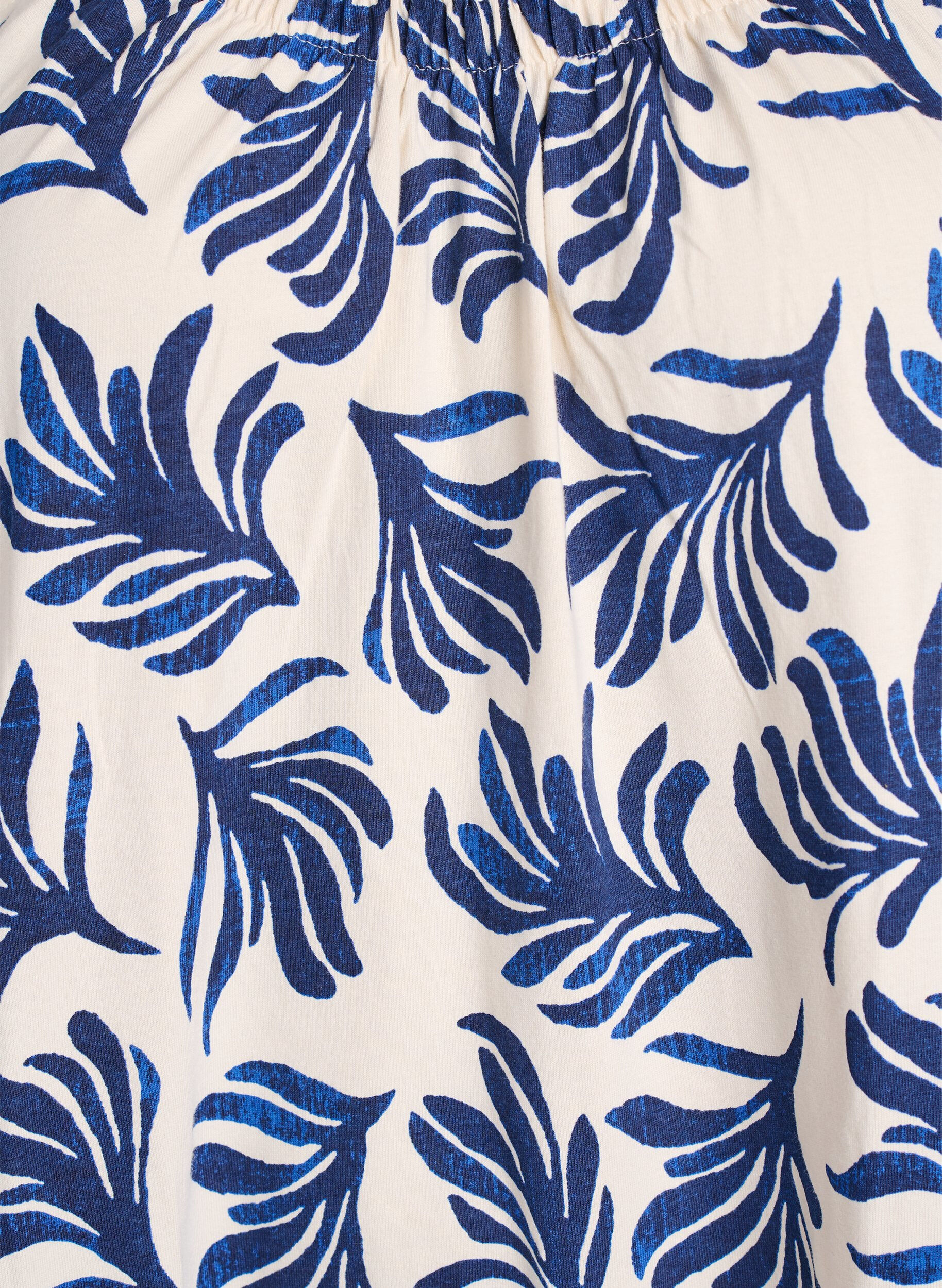 Zizzi Kn&aelig;lang stropkjole i &oslash;kologisk bomuld, Hvid, Packshot image number 2