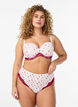 Brazilian trusse med blomsterprint og blonde, Lyser&oslash;d, Model image number 0