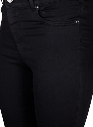 Super slim jeans med høj talje, Black, Packshot image number 2