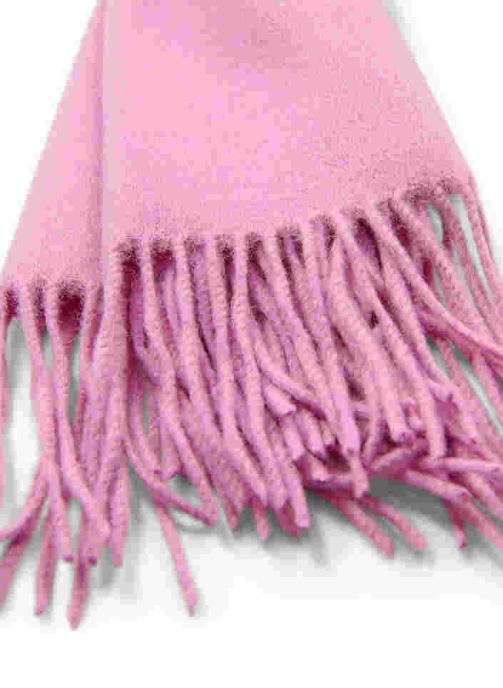 Halstørklæde i uldblanding, Lavender Mist, Packshot image number 1