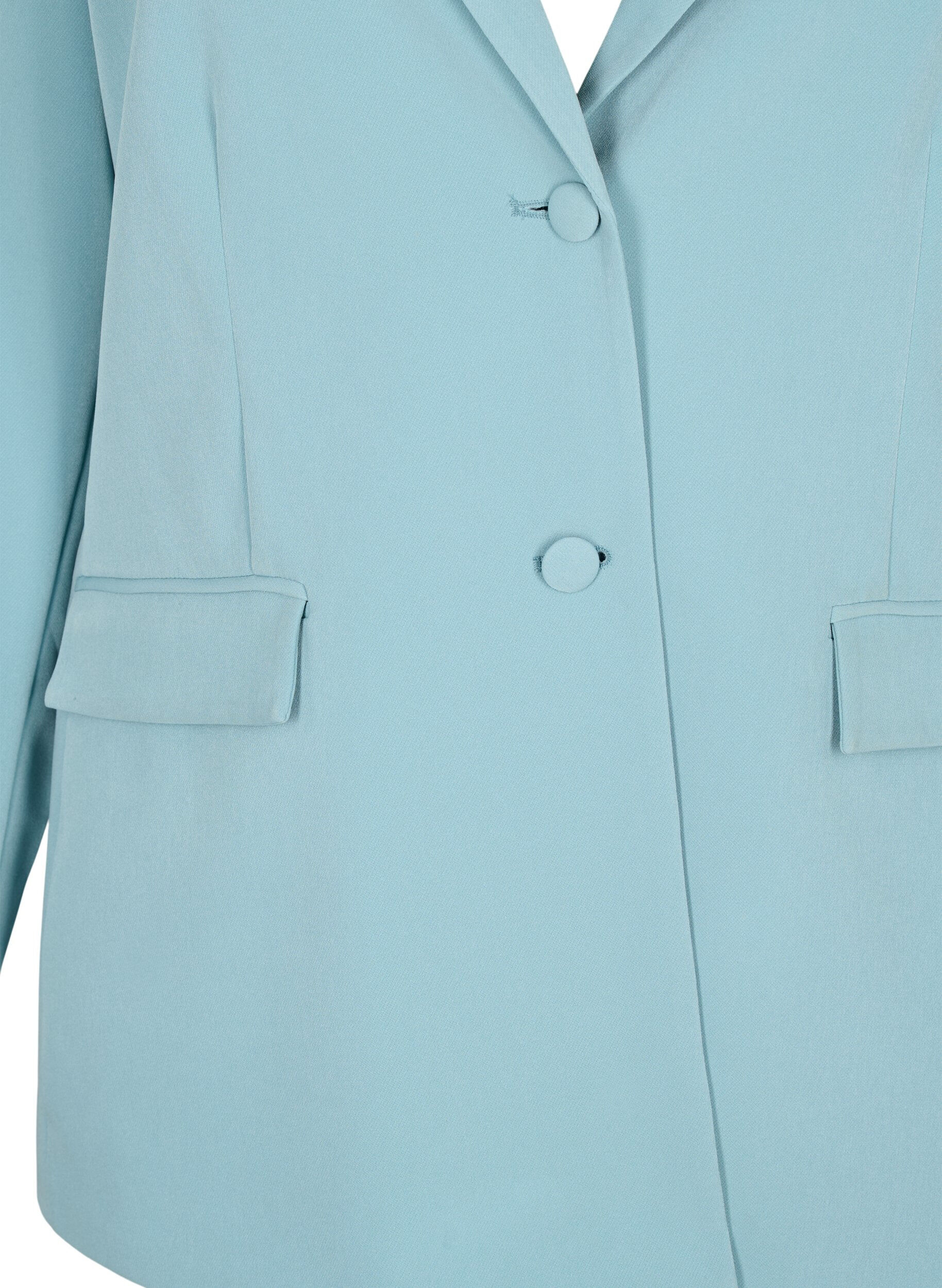 Zizzi Klassisk blazer med knaplukning, Citadel, Packshot image number 2
