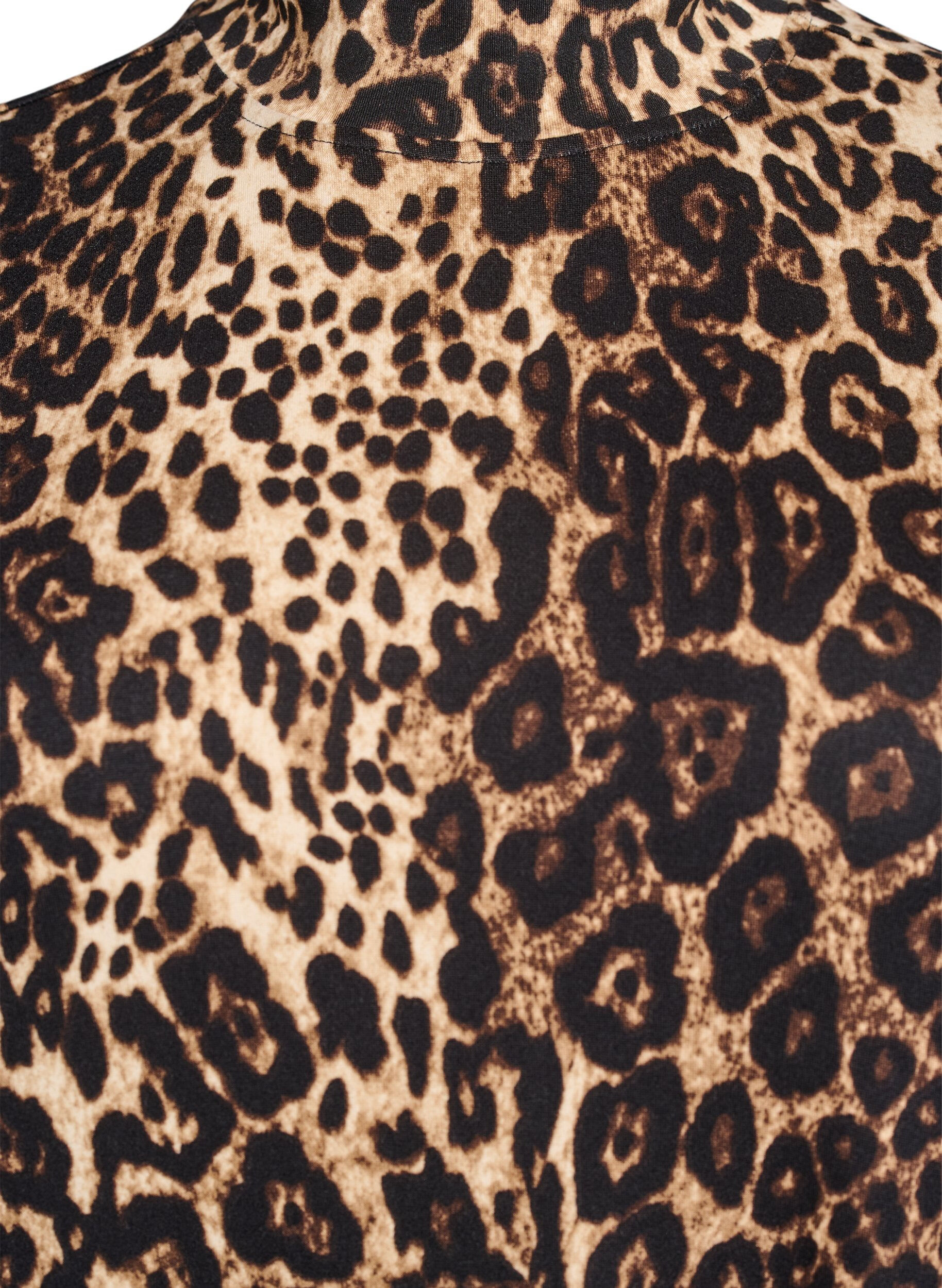 Zizzi FLASH - Lang&aelig;rmet kjole med turtleneck, Sort, Packshot image number 2