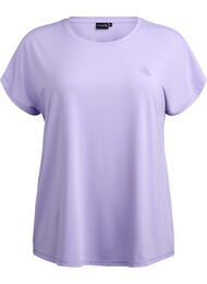 Ensfarvet trænings t-shirt, Lavender