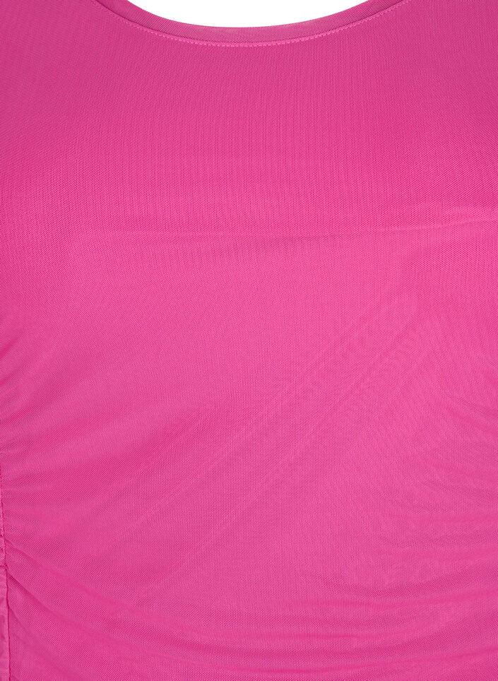 Tætsiddende kjole med draperinger, Fuchsia Red, Packshot image number 2