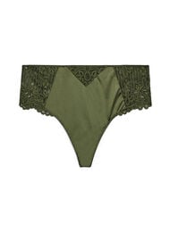Hipster string med blonde og microfiber, Gr&oslash;n