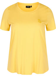 Kortærmet t-shirt med print, Mimosa