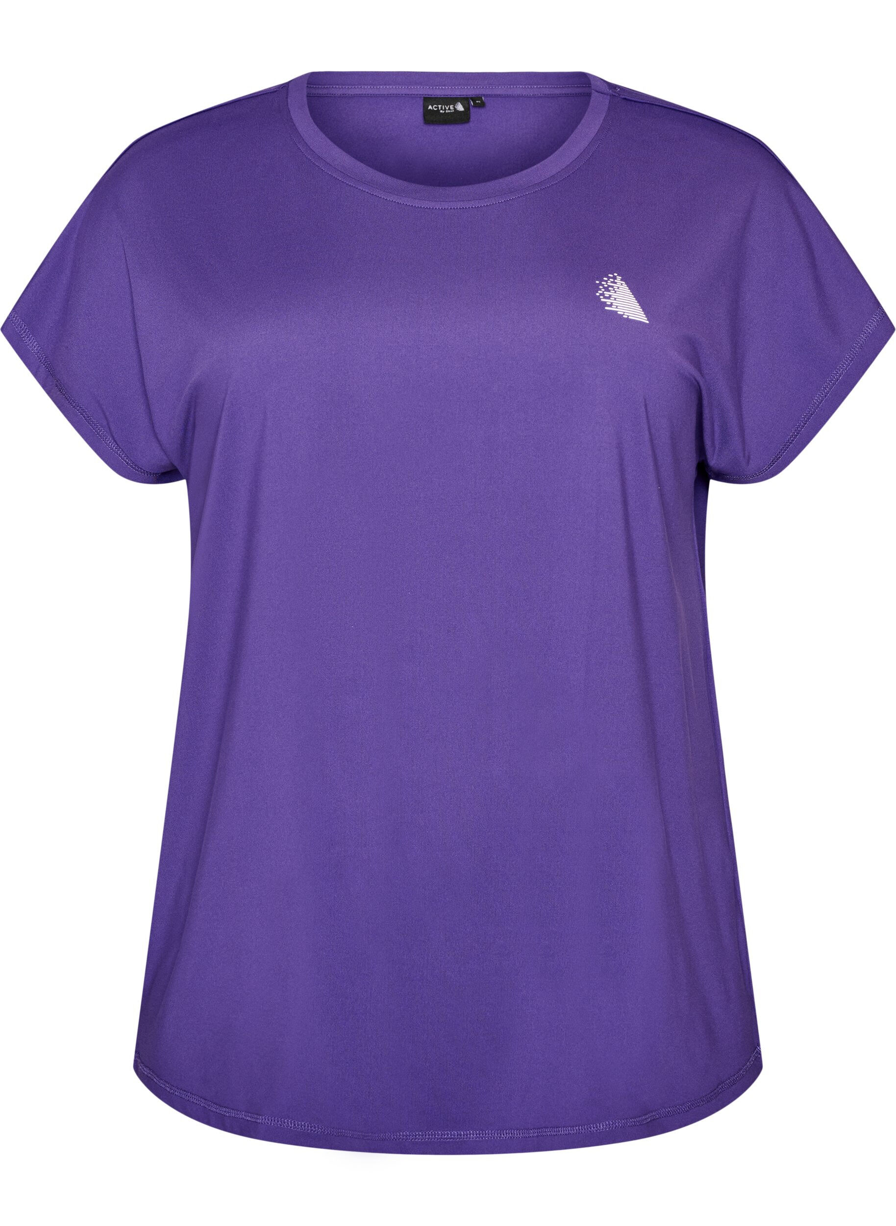 Ensfarvet tr&aelig;nings t-shirt
