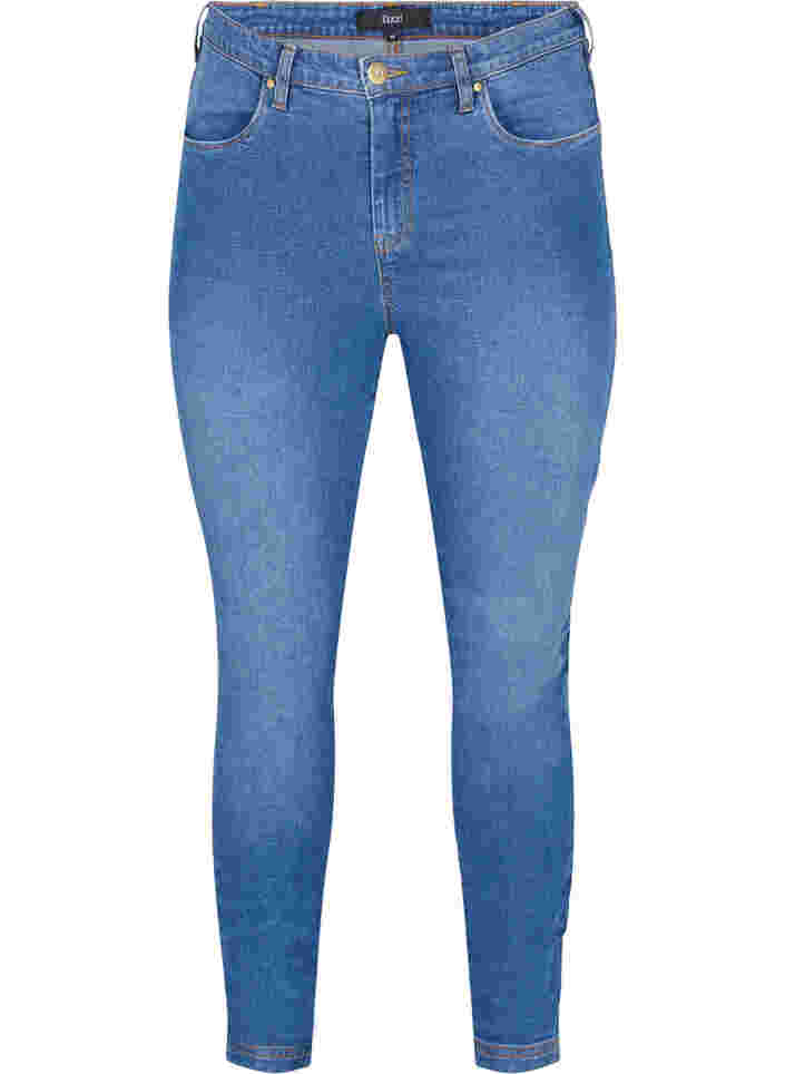 Ekstra højtaljede Bea jeans med super slim fit, Light blue, Packshot image number 0