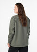 Sweatshirt med rund hals, Gr&oslash;n, Model image number 2