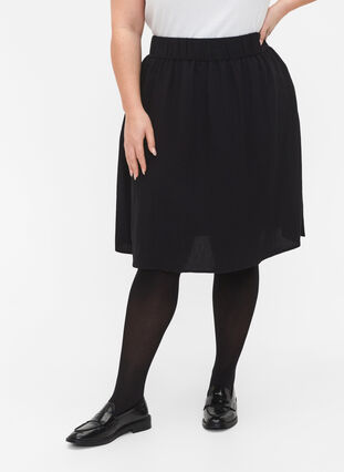 Løs viskose nederdel, Black, Model image number 2