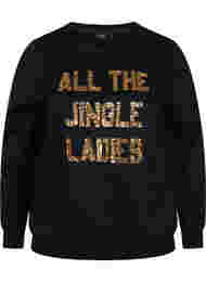 Jule sweatshirt, Black Jingle