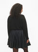 Viskose strikbluse med glimmer, Black w. DTM Lurex, Model image number 1
